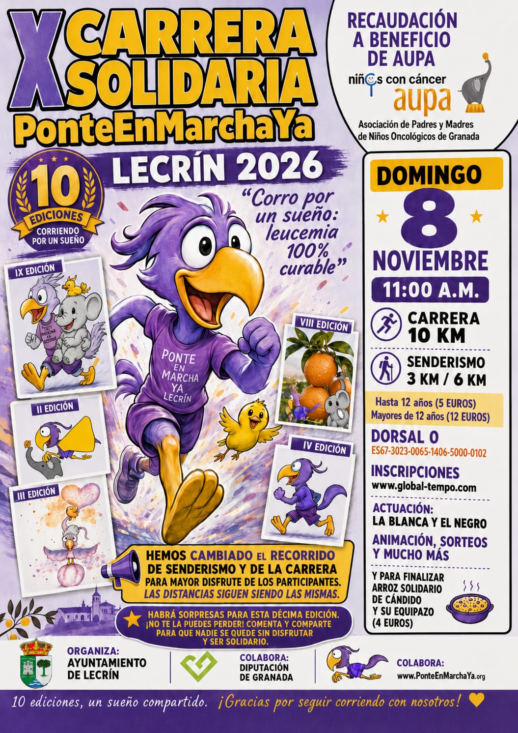 X Carrera Solidaria PonteEnMarchaYa Lecrín 2026
